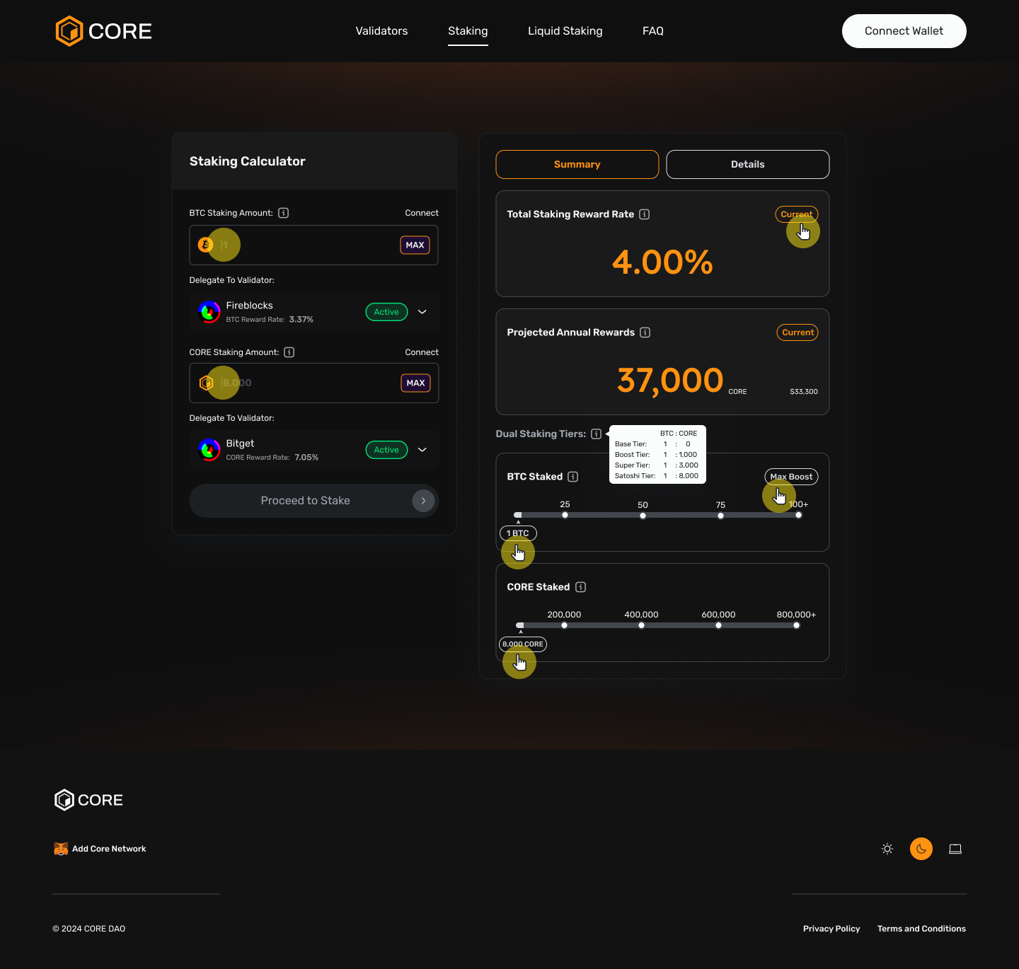 Step 1_ Calculating new staking amount