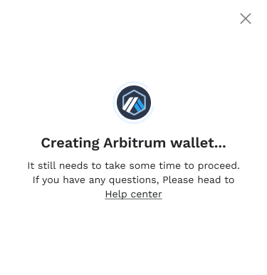 現況-Creating wallet